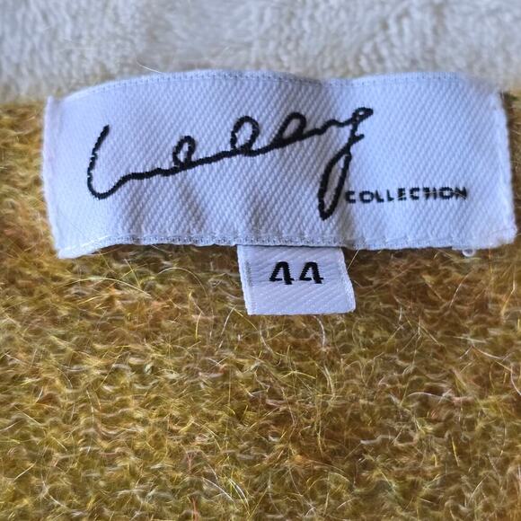 Women's Mohair Blend Knit Sweater Sz XS Mustard Yellow Boho Soft Cozy Layering - Picture 8 of 10